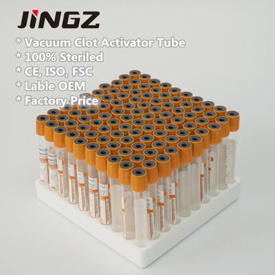Tube 2ml-6ml de collection de prise de sang d'activateur de caillot de coagulant d'agrostide blanche