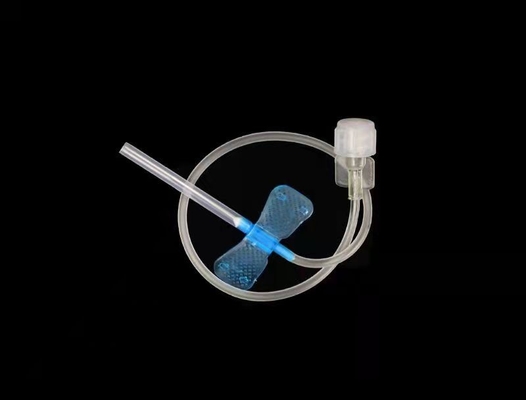 Deux se sont envolés la stérilisation douce de gaz d'ordre technique de l'aiguille 23G de papillon de collection de sang bleu