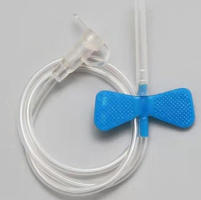 Deux se sont envolés la stérilisation douce de gaz d'ordre technique de l'aiguille 23G de papillon de collection de sang bleu