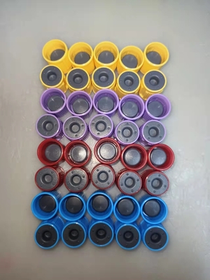 Le tube de collection de sang de Vacuum partie le bouchon en caoutchouc de fermetures de sécurité