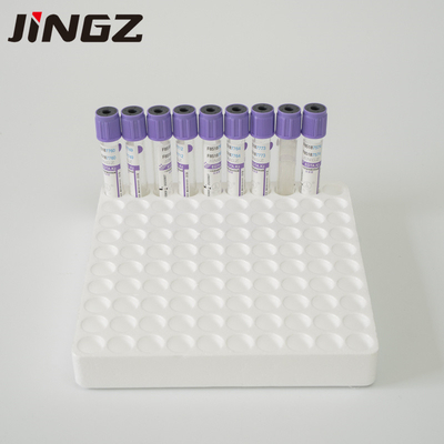 Tube de collection de sang d'EDTA de l'ANIMAL FAMILIER K3 3ml 13*75mm avec provoquant une dépendance pulvérisé