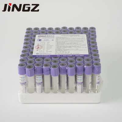 Tube de collection de sang d'EDTA de l'ANIMAL FAMILIER K3 3ml 13*75mm avec provoquant une dépendance pulvérisé