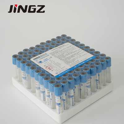 Tubes de citrate de sodium à 3,2% approuvés par la CE Tubes PT 2-10 ml Vacuum de prélèvement de sang