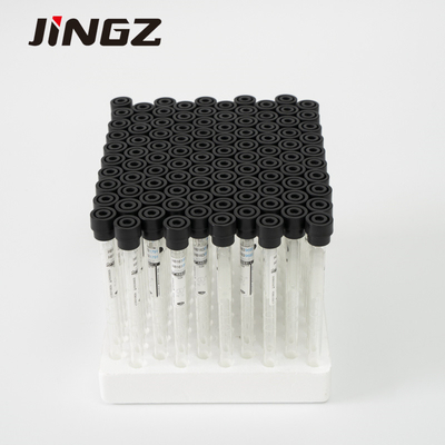 Tube noir de collection de sang veineux de chapeau de la fiole 9x120mm de citrate sodique de 4NC esr