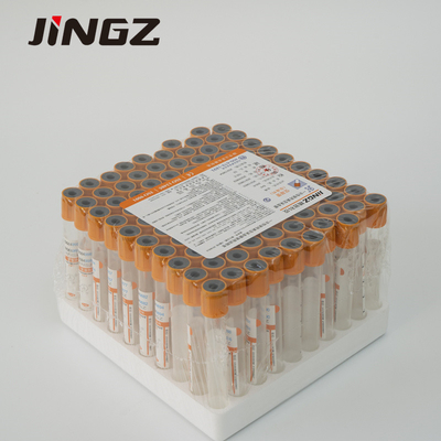 Tube orange de Vacuum de dessus de tube de collection de prise de sang d'essai de biochimie