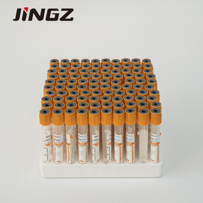 Tubes en plastique de Vacuum de vide de caillot d'activateur de sang de tube rouge de collection