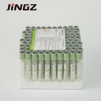 tube de dessus de vert d'héparine de sodium de 13*75mm