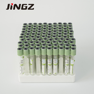 Plastique vert clair en verre du tube 2-10ml de collection de prise de sang d'héparine de sodium