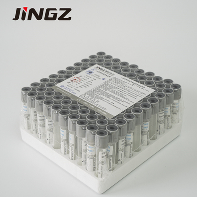 Tube Sugar Test Tube de glucose de tubes d'analyse de sang de l'EDTA K3 de Grey Sodium Fluoride