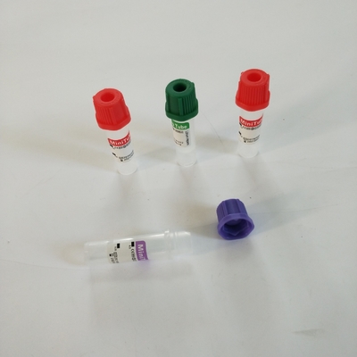 Tube micro 0.25ml-1ml de collection de sang de périphérique vert de chapeau pour pédiatrique