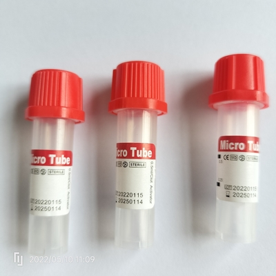 Tube micro pédiatrique 11*45mm de collection de sang de la CE ISO13485 pour le patient de Geriatriatric