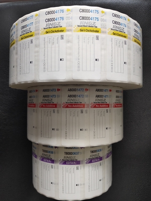 Étiquettes de tubes sanguins pratiques et précises pour identifier les échantillons