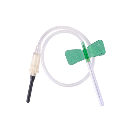 Aiguille de papillon de collection de sang de vert de 21 mesures 5/8 pouce 1,5 pouces