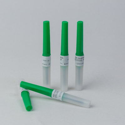 stylo d'aiguille de collection de sang du vert 21G