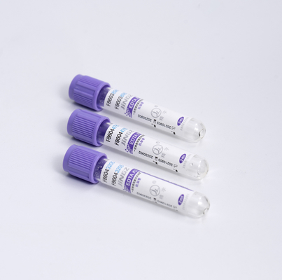 Tube en plastique jetable de collection de sang d'EDTA du coagulant K3 avec l'aiguille