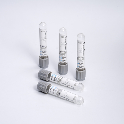Tube Sugar Test Tube de glucose de tubes d'analyse de sang de l'EDTA K3 de Grey Sodium Fluoride
