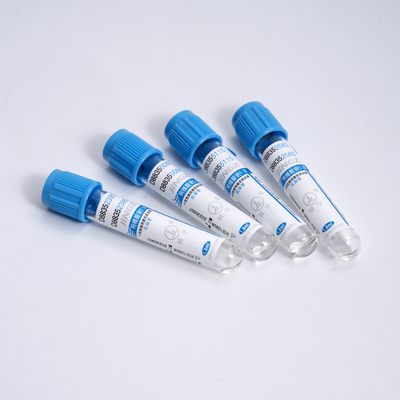 Test de laboratoire Citrate de sodium Prélèvement sanguin sous vide PT tube avec plafond bleu