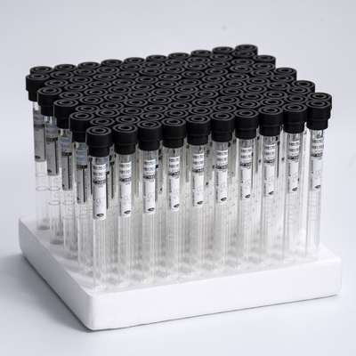Noir en verre 3,8% citrate la longue esr fiole témoin du tube 8*120mm