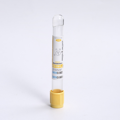 Tubes de prélèvement sanguin médical à gel jaune 2 ml-10 ml