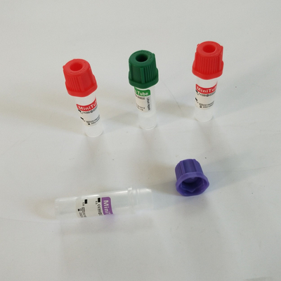 Tubes médicales non sous vide pour la collecte de sang 0.25 ml 0.5 ml 1 ml EDTA K2K3 / tubes à gel