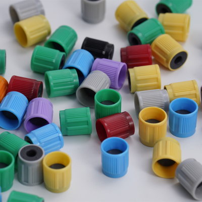 Le tube coloré de collection de sang de Vacuum partie des chapeaux de tube de 13mm 16mm