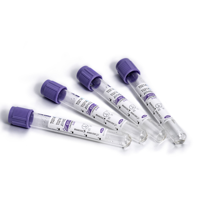 Tube pourpre K2edta Vacuum de sang de couleur de label d'ODM d'OEM à usage unique
