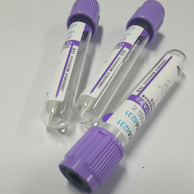 Tube en verre de l'EDTA K3 Vacuum de tube d'EDTA du vide 2ml en hématologie clinique