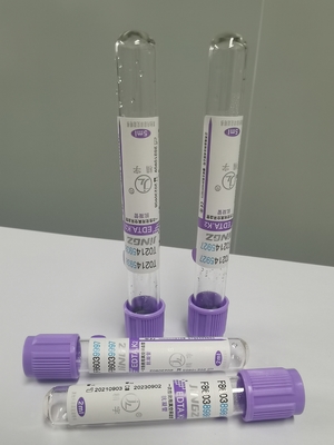 Singel utilisent la fiole pourpre de sang de tube de collection de sang d'EDTA de 3ml K3