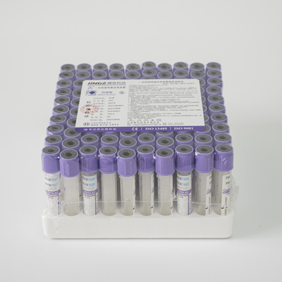 Singel utilisent la fiole pourpre de sang de tube de collection de sang d'EDTA de 3ml K3