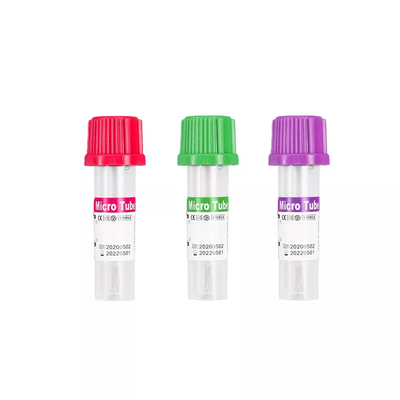 Tubes pédiatriques pourpres de collection de sang de volume des tubes 0.5ml de Vacuum petits