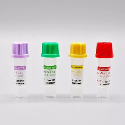 Tubes micro d'EDTA des nouveaux-nés 0.25ml pour les accessoires médicaux de collection de sang d'enfant