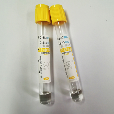 Dessus d'or de tube d'activateur de caillot de gel de la CE 13*100mm Sst pour l'examen médical