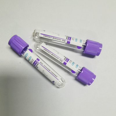 Tube micro de collection de sang de l'EDTA K3 de JINGZ 0.25ml-10ml avec les chapeaux de code à couleurs