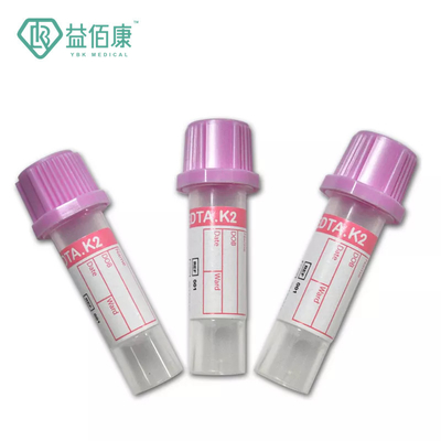 Tube micro de collection de sang de l'EDTA K3 de JINGZ 0.25ml-10ml avec les chapeaux de code à couleurs
