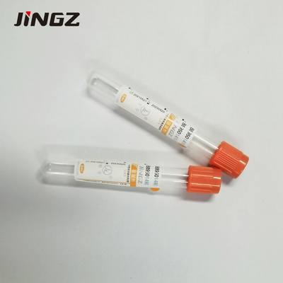 Tube de coagulation orange ou rouge avec activateur de caillot sanguin 4 ml 5 ml 6 ml