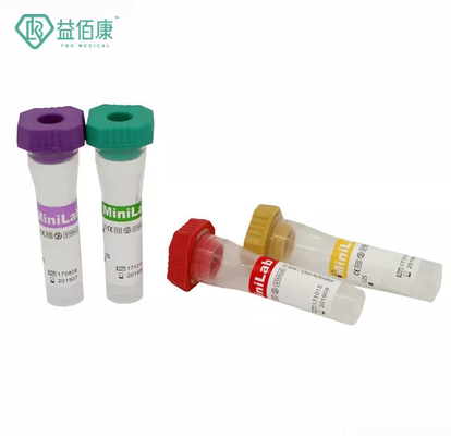 les tubes pédiatriques d'aspiration de sang de 0.25ml 0.5ml 0.1ml nettoient à l'aspirateur non le tube d'analyse de sang d'EDTA