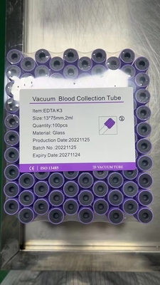 Tubes en verre d'ANIMAL FAMILIER du fabricant 0.5-10ml de tube d'EDTA de collection de sang de Vacuum