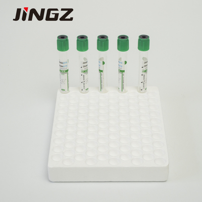 Tubes médicales de prélèvement de sang pour animaux de compagnie / tubes à héparine verts en verre
