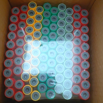 Tubes de collection de prise de sang de vide avec la couleur pourpre noire vert-bleu jaune rouge