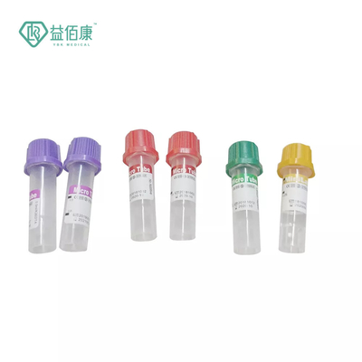 Tubes médicales non sous vide pour la collecte de sang 0.25 ml 0.5 ml 1 ml EDTA K2K3 / tubes à gel