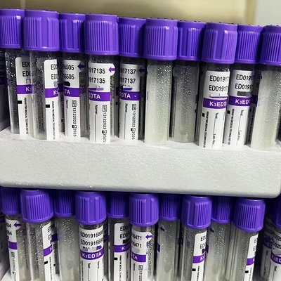 Supports du tube 12/18 de prise de sang d'EDTA de vide par additif du carton 3.2mg/ml