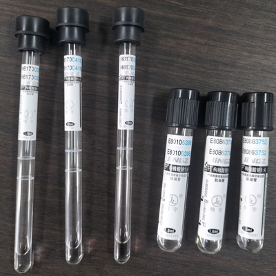 Capuchon noir 1,6 ml 1,28 ml Citrate de sodium 3,8% tube ESR Tube de test sanguin