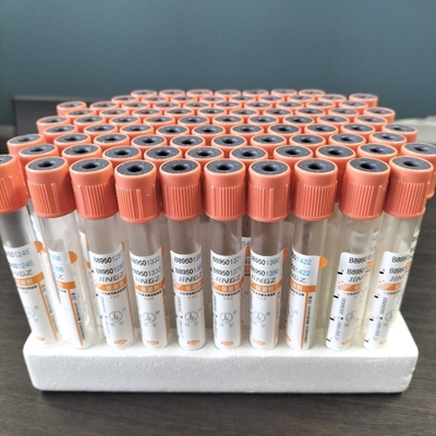 Tubes de coagulation rouges avec activateur de caillot 4 ml Tubes à vide en verre pour animaux