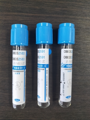 Tubes de collecte de sang pour la coagulation supérieure bleue PT APTT Citrate de sodium Tubes médicaux