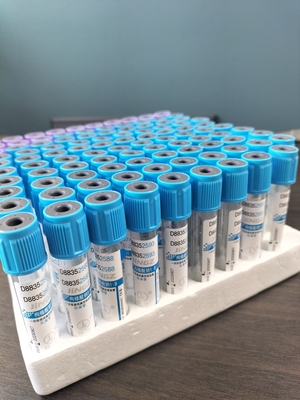 Test de laboratoire Citrate de sodium Prélèvement sanguin sous vide PT tube avec plafond bleu