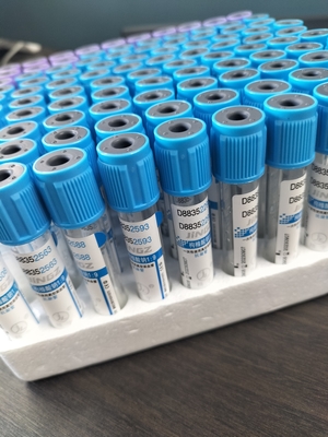 Test de vitre PET personnalisé médical Citrate de sodium 3,2% PT tube 2-10 ml tube de prélèvement sanguin sous vide