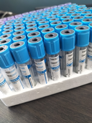 Test de vitre PET personnalisé médical Citrate de sodium 3,2% PT tube 2-10 ml tube de prélèvement sanguin sous vide