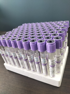 16*100 mm de diamètre K2 tube EDTA avec une capacité de 1 ml-10 ml en plastique/verre