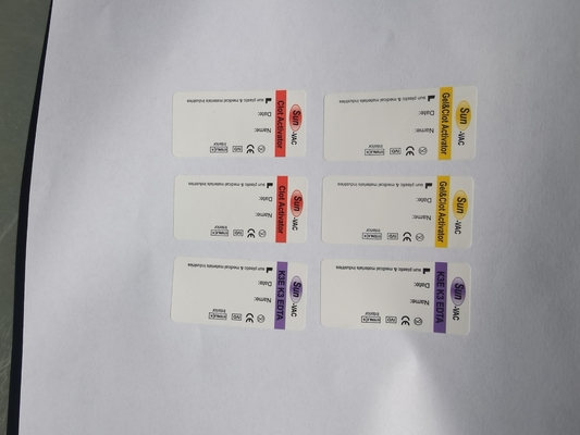 Étiquettes de tubes sanguins personnalisées avec code à barres