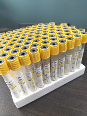 Tubes de prélèvement sanguin médical à gel jaune 2 ml-10 ml